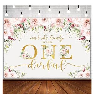 One Year Old Birthday Banner